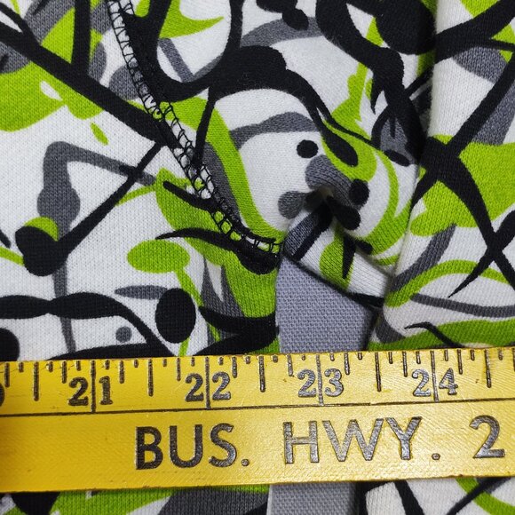 RipZone activewear full zip hoodie / jacket men's youth size L white black green - Picture 8 of 9